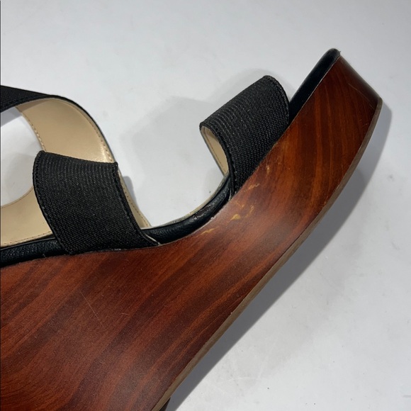 Jessica Simpson Black and Brown Wedge Sandals - Picture 9 of 10